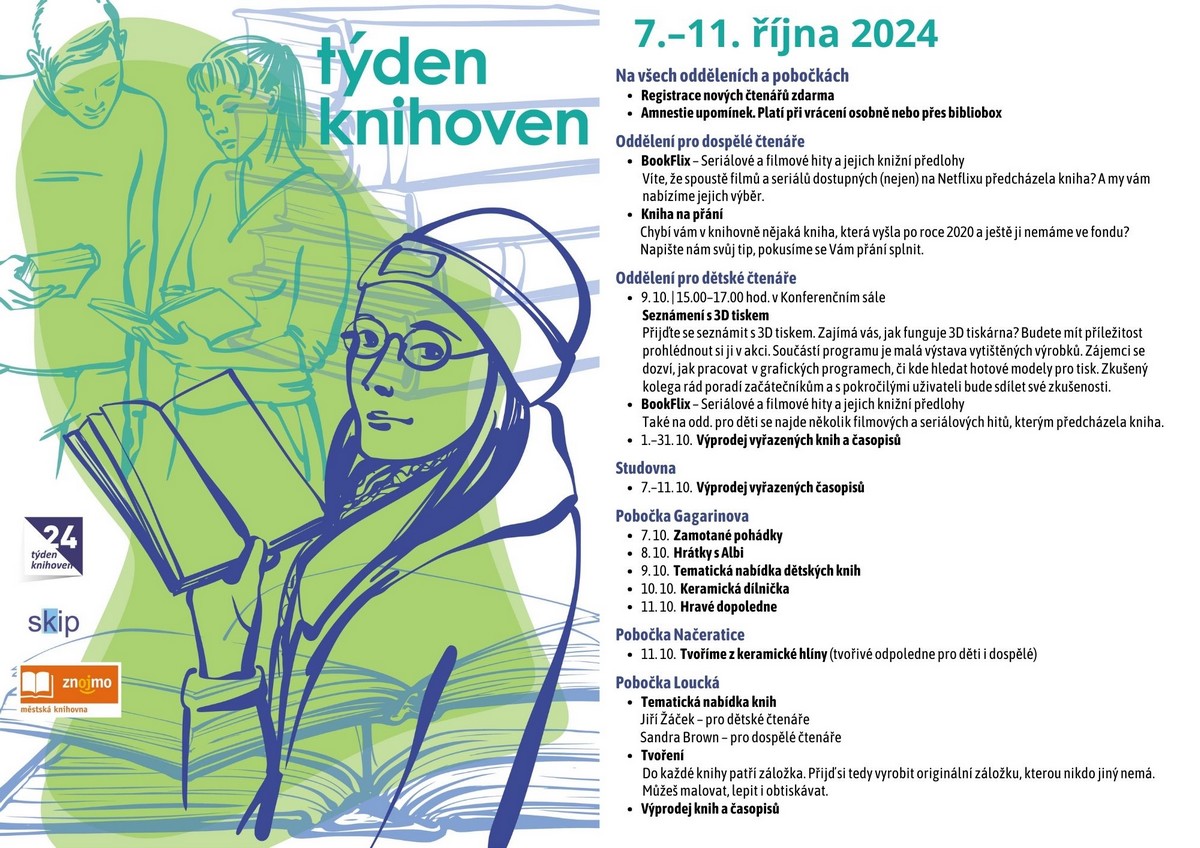 Týden knihoven 2024 plakát